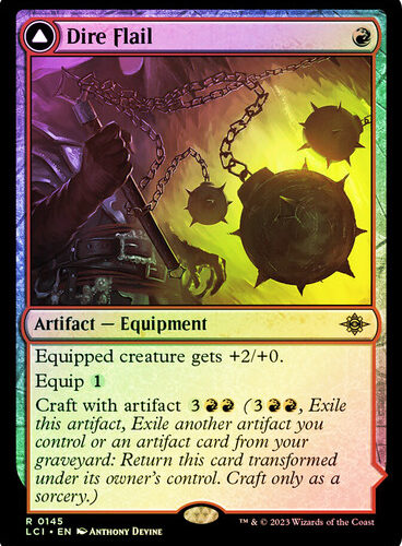 Dire Flail // Dire Blunderbuss The Lost Caverns of Ixalan (Foil)