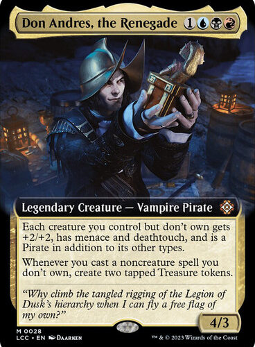 Don Andres, the Renegade (Extended Art) The Lost Caverns of Ixalan Commander - Variants