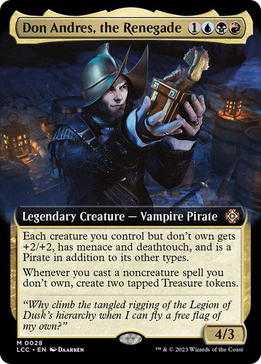 DonAndresTheRenegade028__60918 Don Andres, the Renegade (Extended Art) The Lost Caverns of Ixalan Commander - Variants