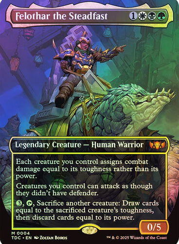 Felothar the Steadfast (Borderless) Tarkir: Dragonstorm Commander (Foil)
