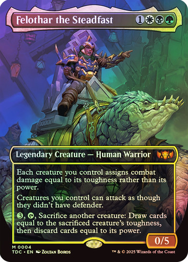 Felothar the Steadfast (Borderless) Tarkir: Dragonstorm Commander (Foil)