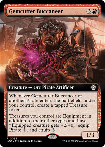 GemcutterBuccaneer055__28449 Gemcutter Buccaneer (Extended Art) The Lost Caverns of Ixalan Commander - Variants