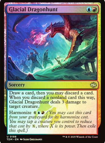 Glacial Dragonhunt Tarkir: Dragonstorm (Foil)