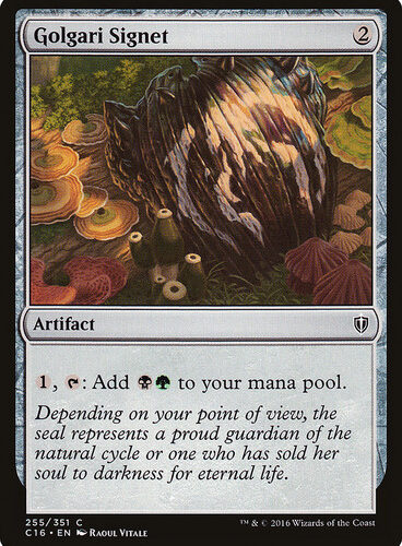 Golgari Signet Commander 2016