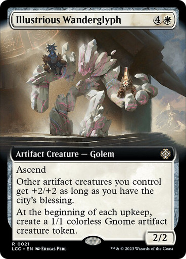 Illustrious Wanderglyph (Extended Art) The Lost Caverns of Ixalan Commander - Variants