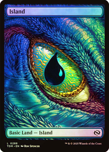 Island (#288) (Full Art) Tarkir: Dragonstorm (Foil)