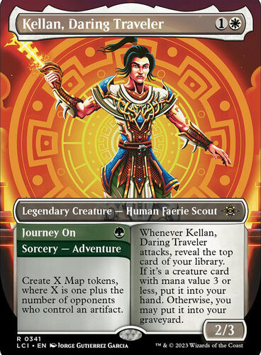 Kellan, Daring Traveler // Journey On (Borderless) The Lost Caverns of Ixalan - Variants