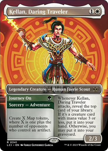 KellanDaringTraveler341__94487 Kellan, Daring Traveler // Journey On (Borderless) The Lost Caverns of Ixalan - Variants