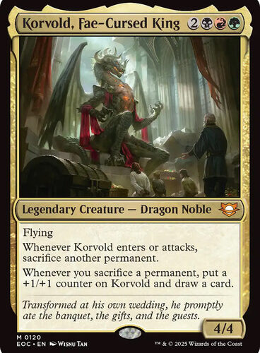 Korvold, Fae-Cursed King Edge of Eternities Commander