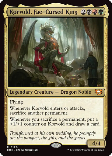 KorvoldFaeCursedKing__91748 Korvold, Fae-Cursed King Edge of Eternities Commander