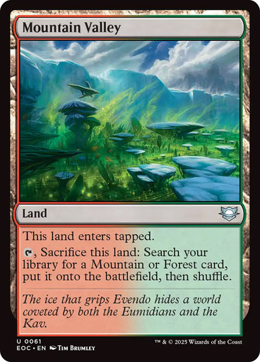 Mountain Valley Edge of Eternities Commander