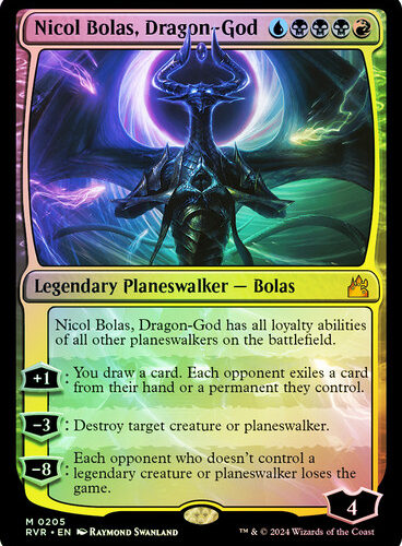 NicolBolasDragonGod__08090 Nicol Bolas, Dragon-God Ravnica Remastered (Foil)