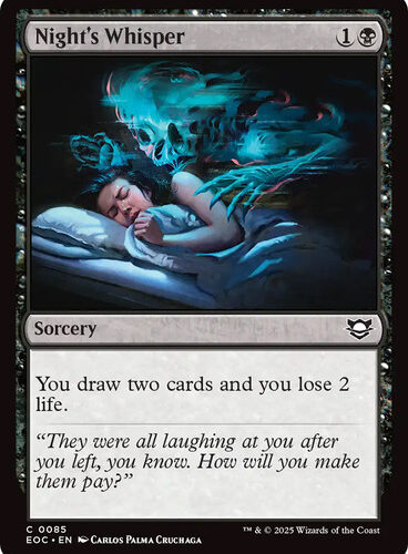 NightsWhisper__44788 Night's Whisper Edge of Eternities Commander