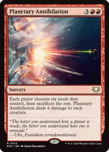 Planetary Annihilation Edge of Eternities Commander