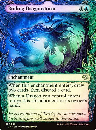 RoilingDragonstorm296__47982 Roiling Dragonstorm (Showcase) Tarkir: Dragonstorm (Foil)