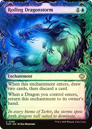 Roiling Dragonstorm (Showcase) Tarkir: Dragonstorm (Foil)