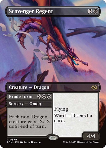 Scavenger Regent // Exude Toxin (Reversible) (Borderless) Tarkir: Dragonstorm