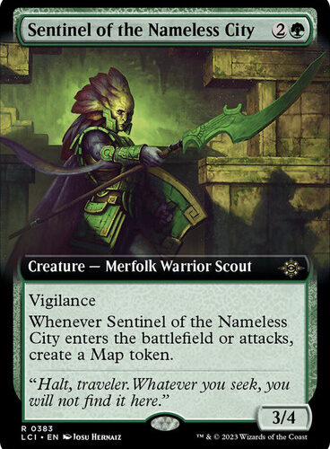 SentinelOfTheNamelessCity383__26932 Sentinel of the Nameless City (Extended Art) The Lost Caverns of Ixalan - Variants