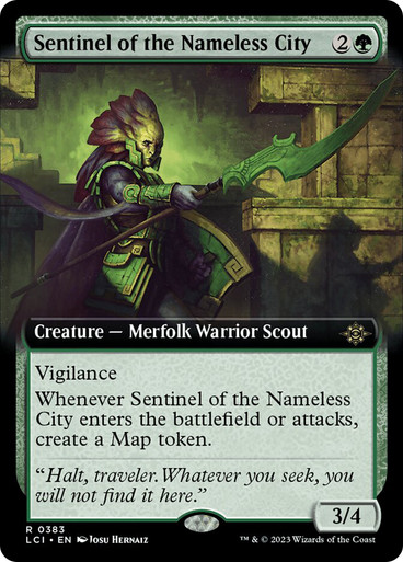 Sentinel of the Nameless City (Extended Art) The Lost Caverns of Ixalan - Variants