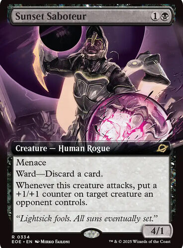 Sunset Saboteur (Extended Art) Edge of Eternities