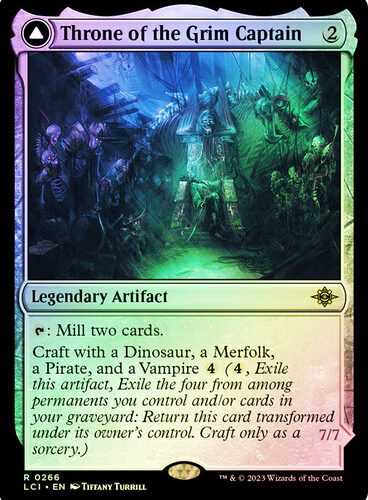 ThroneOfTheGrimCaptain__41463 Throne of the Grim Captain // The Grim Captain The Lost Caverns of Ixalan (Foil)