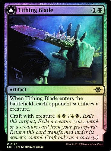 TithingBlade__65704 Tithing Blade // Consuming Sepulcher The Lost Caverns of Ixalan (Foil)