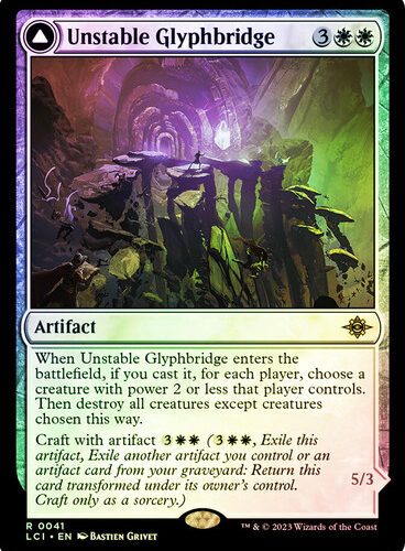 Unstable Glyphbridge // Sandswirl Wanderglyph The Lost Caverns of Ixalan (Foil)