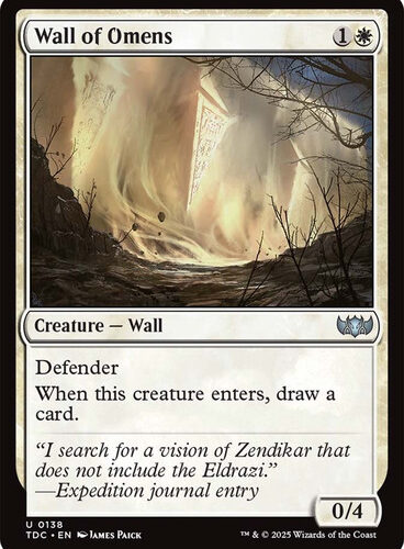 Wall of Omens Tarkir: Dragonstorm Commander