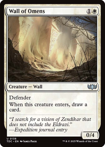 Wall of Omens Tarkir: Dragonstorm Commander