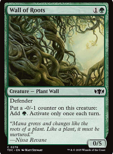 Wall of Roots Tarkir: Dragonstorm Commander