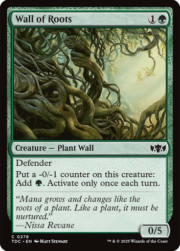 Wall of Roots Tarkir: Dragonstorm Commander
