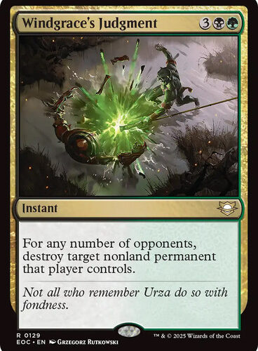 Windgrace's Judgment Edge of Eternities Commander