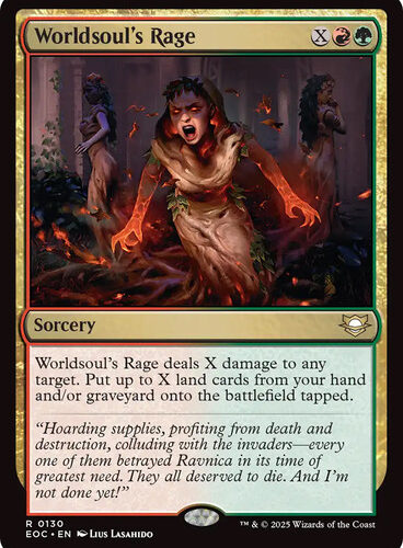 Worldsoul's Rage Edge of Eternities Commander
