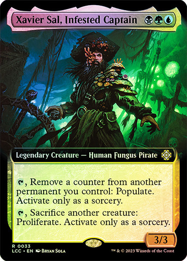 XavierSalInfestedCaptain033__15023 Xavier Sal, Infested Captain (Extended Art) The Lost Caverns of Ixalan Commander - Variants (Foil)