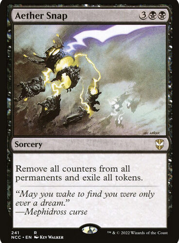Aether Snap Streets of New Capenna Commander