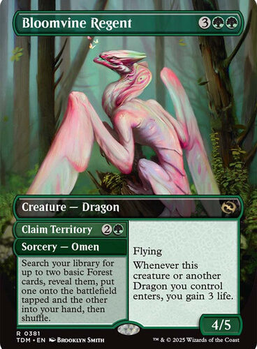Bloomvine Regent // Claim Territory (Reversible) (Borderless) Tarkir: Dragonstorm