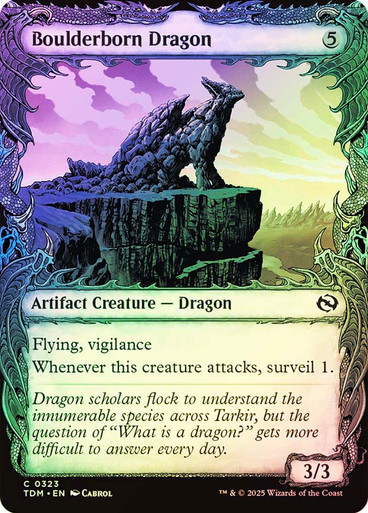 Boulderborn Dragon (Showcase) Tarkir: Dragonstorm (Foil)