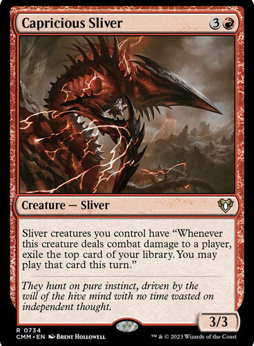 CapriciousSliver__59486 Capricious Sliver Commander Masters