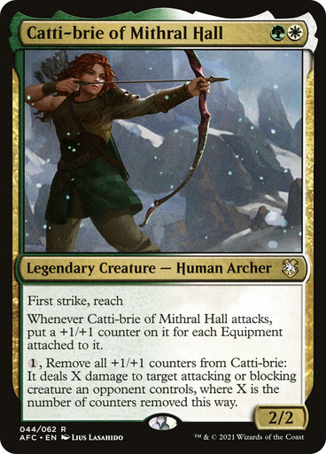Catti-brie of Mithral Hall Adventures...Forgotten Realms Commander