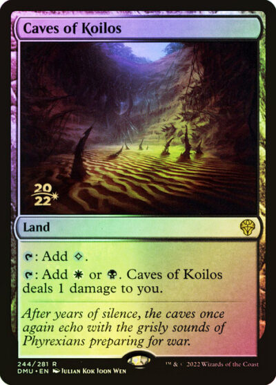 Version en Español  Caves of Koilos (Prerelease) (Dominaria United) Promo: Date Stamped (Foil)