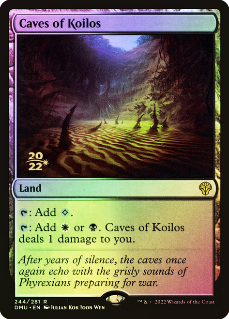 CavesOfKoilos__42265 (1) Version en Español Caves of Koilos (Prerelease) (Dominaria United) Promo: Date Stamped (Foil)