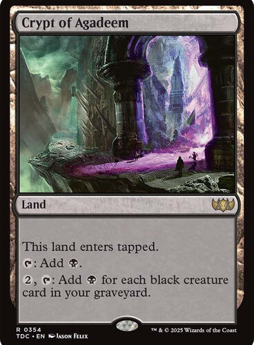 Crypt of Agadeem Tarkir: Dragonstorm Commander