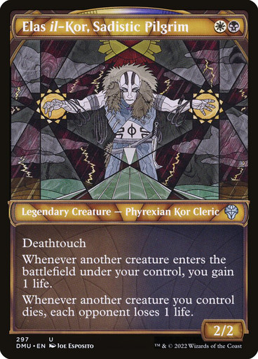 ElasIlKorSadisticPilgrim297__83047 Version en Español Elas il-Kor, Sadistic Pilgrim (Showcase) Dominaria United - Variants