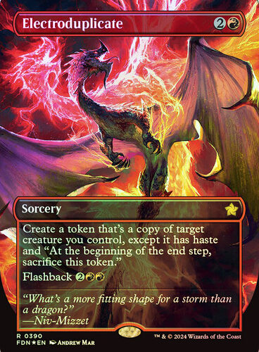 Electroduplicate (Borderless) (Mana Foil) Foundations (Foil)