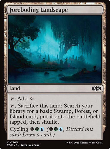 Foreboding Landscape Tarkir: Dragonstorm Commander