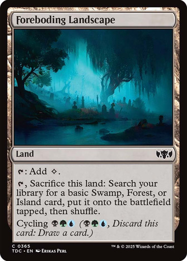 Foreboding Landscape Tarkir: Dragonstorm Commander