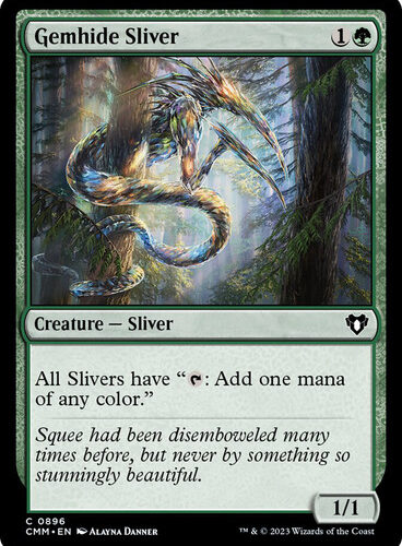 GemhideSliver__36822 Gemhide Sliver Commander Masters