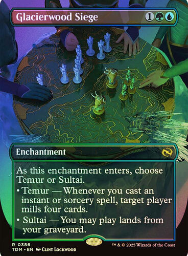 GlacierwoodSiege386__31790 Glacierwood Siege (Borderless) Tarkir: Dragonstorm (Foil)