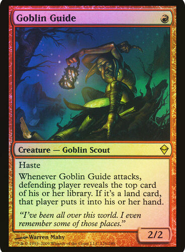 GoblinGuide__60225 Goblin Guide (Love Your LGS) (Retro Frame) Promo: General (Foil)