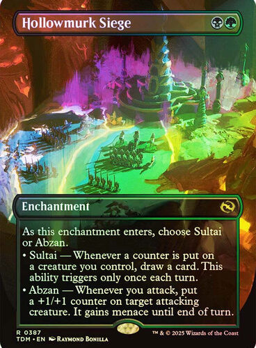 HollowmurkSiege387__91304 Hollowmurk Siege (Borderless) Tarkir: Dragonstorm (Foil)